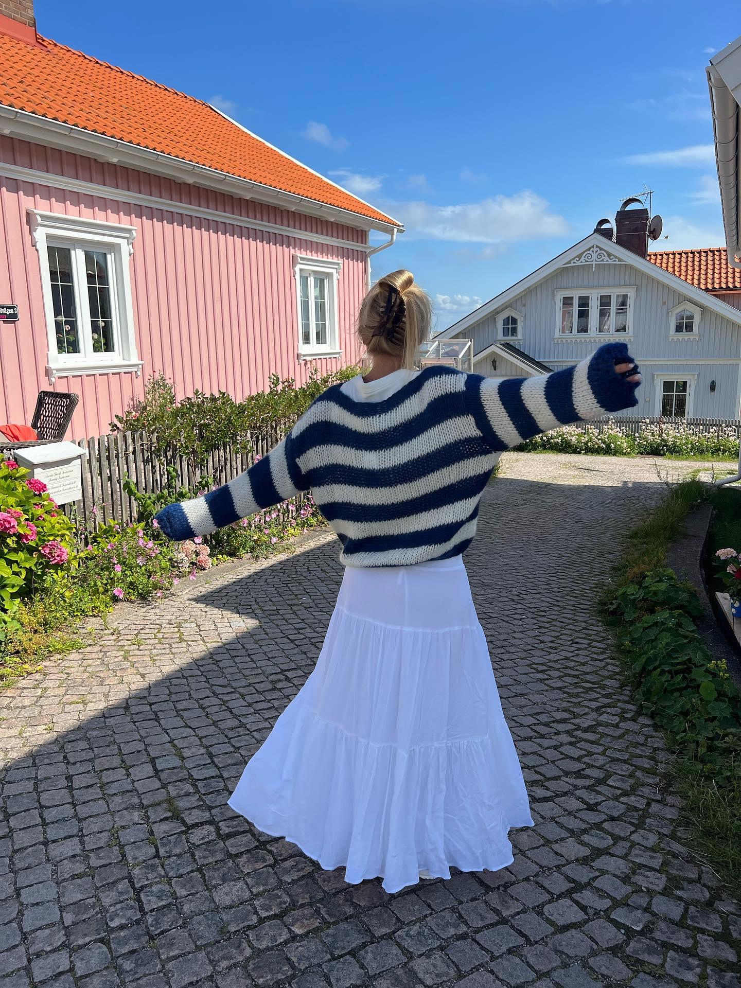 Evelina - Pull Rayé Tricoté