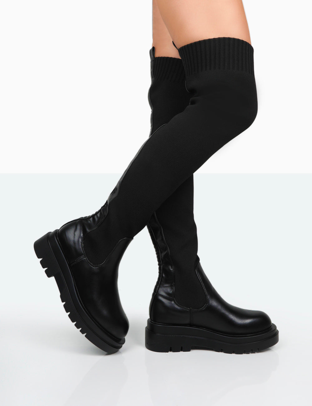 Anna - Bottes à Chaussettes au Dessus du Genou