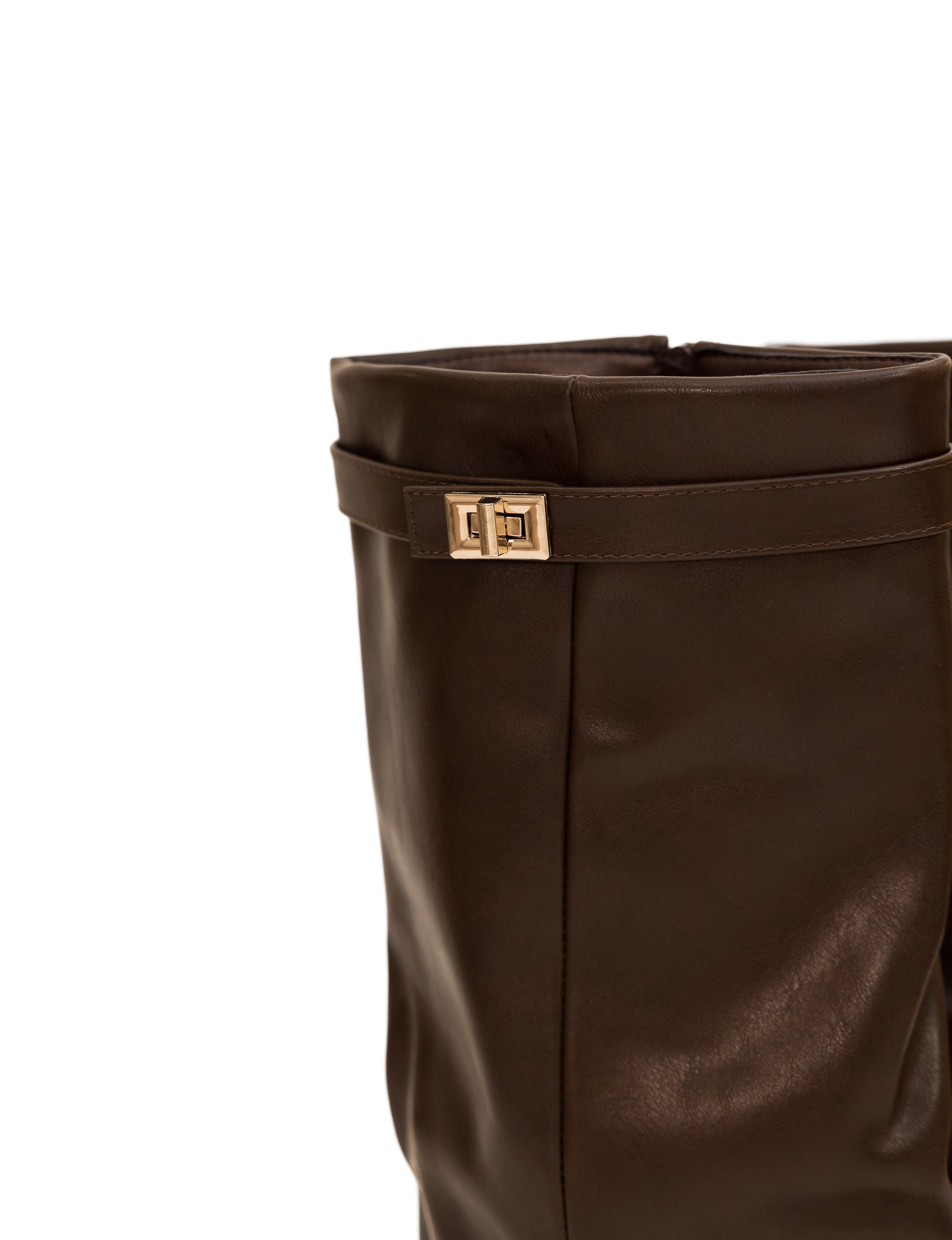 Châtaigne - Bottes Vegan Montantes Glansiga