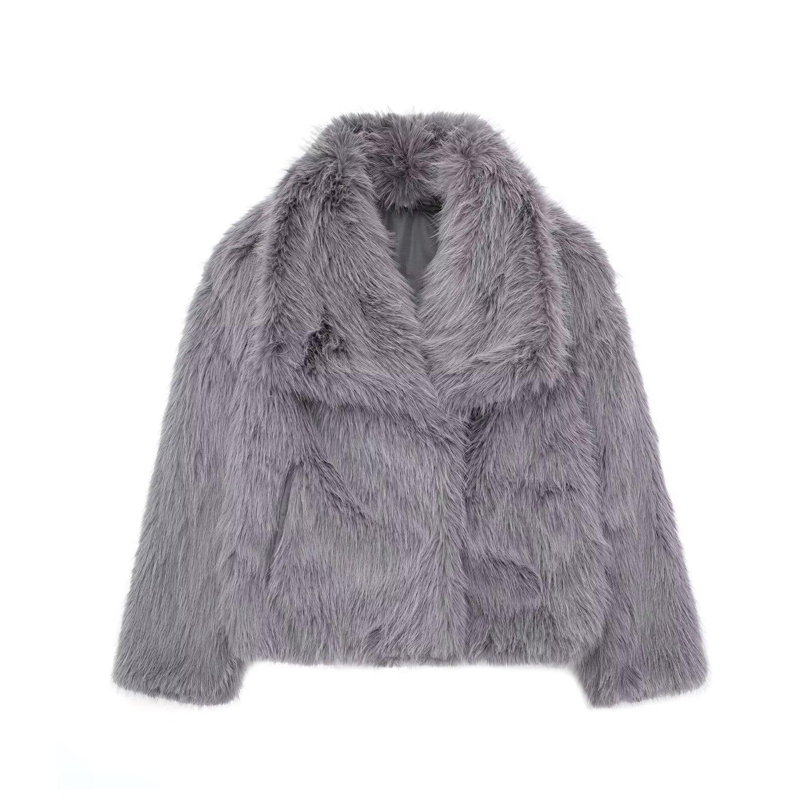 Ebba – Veste en Fourrure Végane Élégante