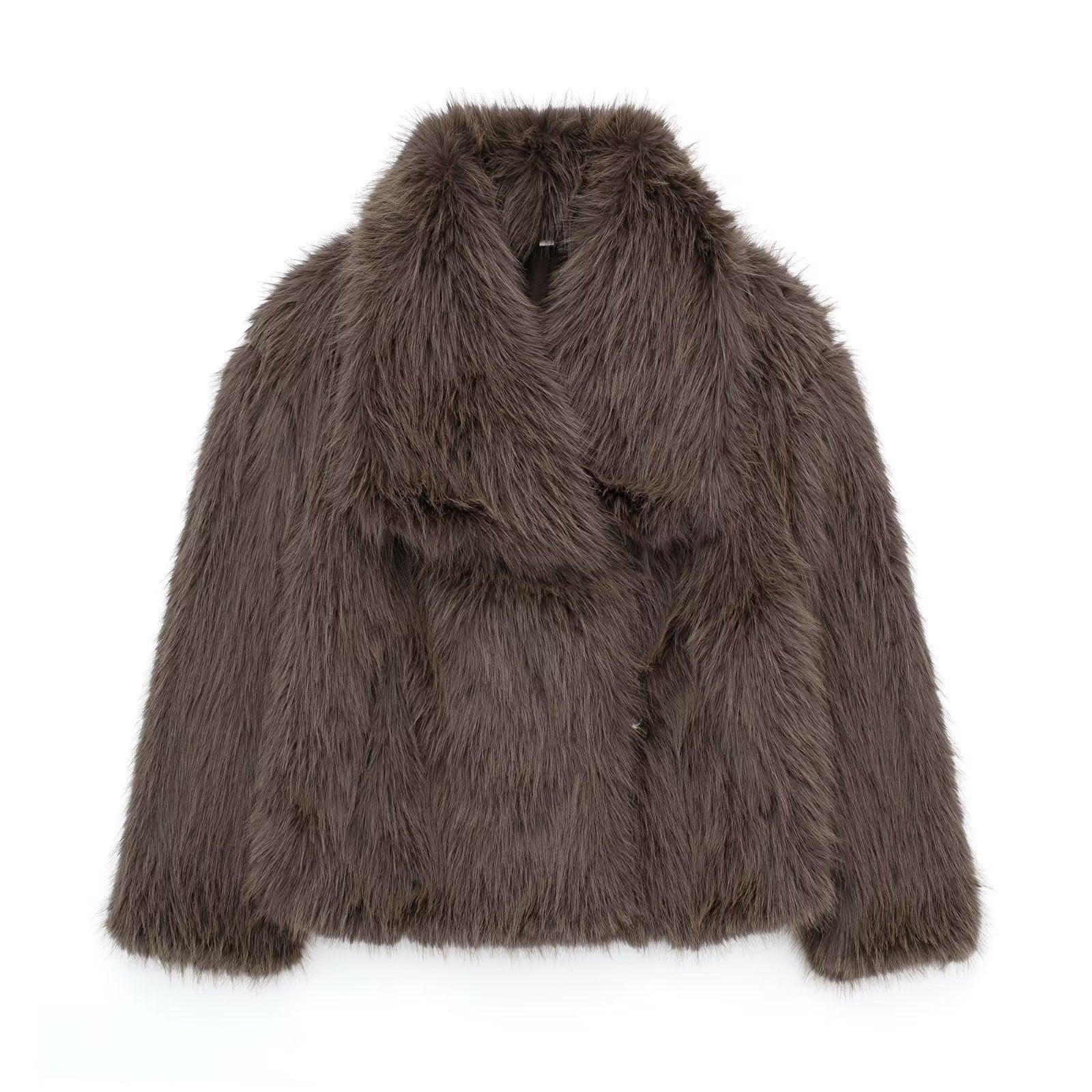 Ebba – Veste en Fourrure Végane Élégante