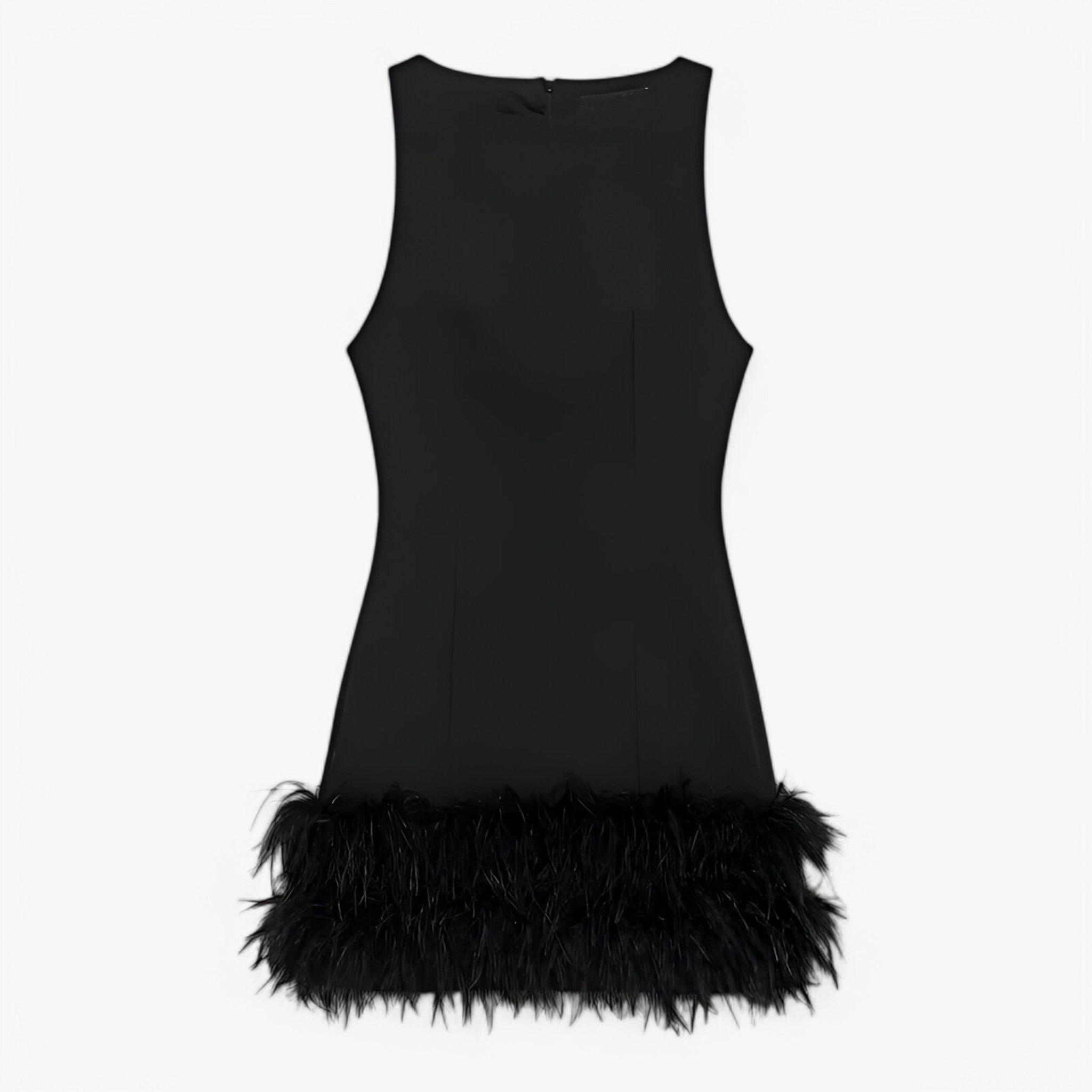 Seraphina | Robe Mini avec Plumes