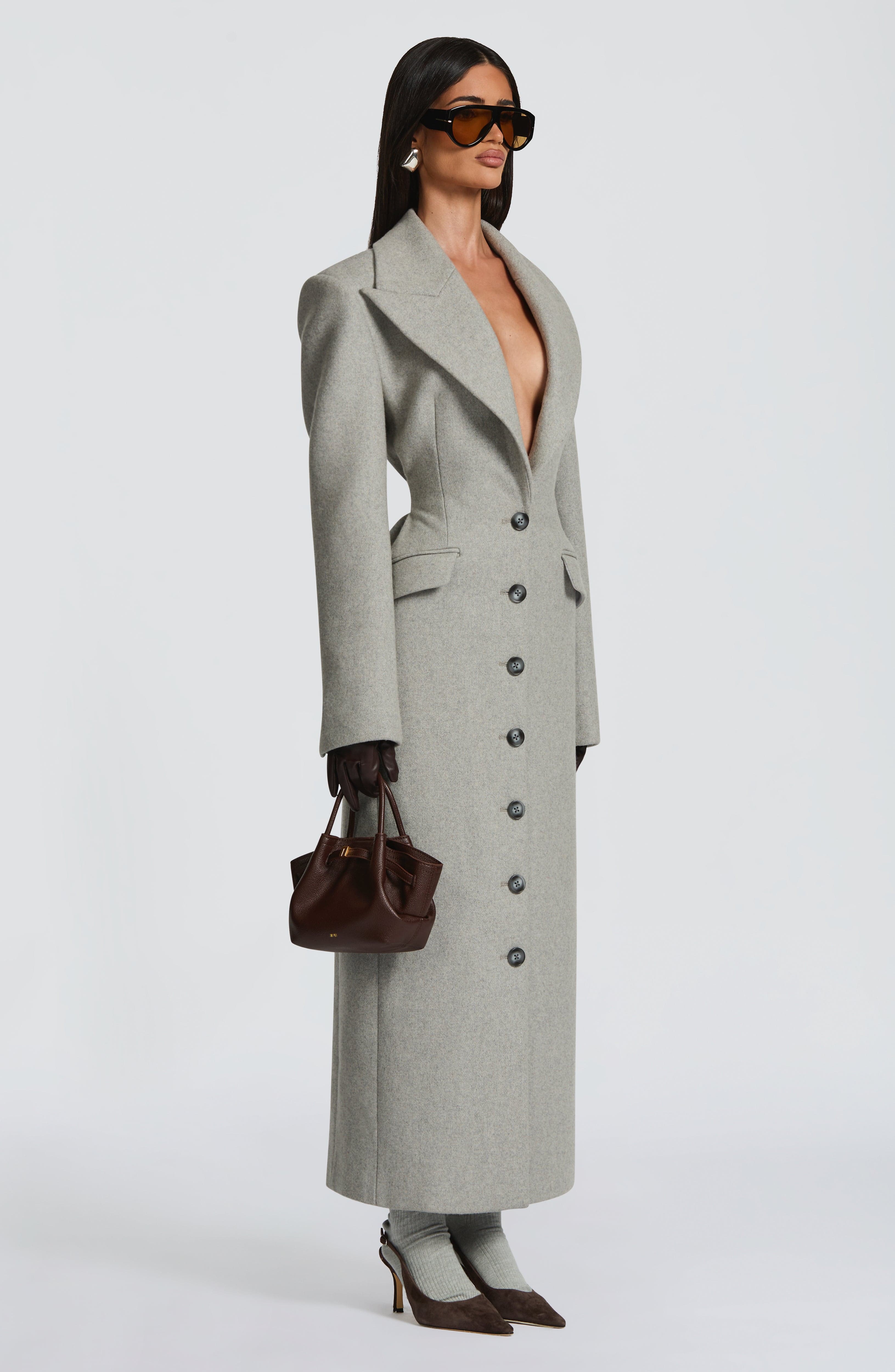 Manteau Ursula - Gris Clair