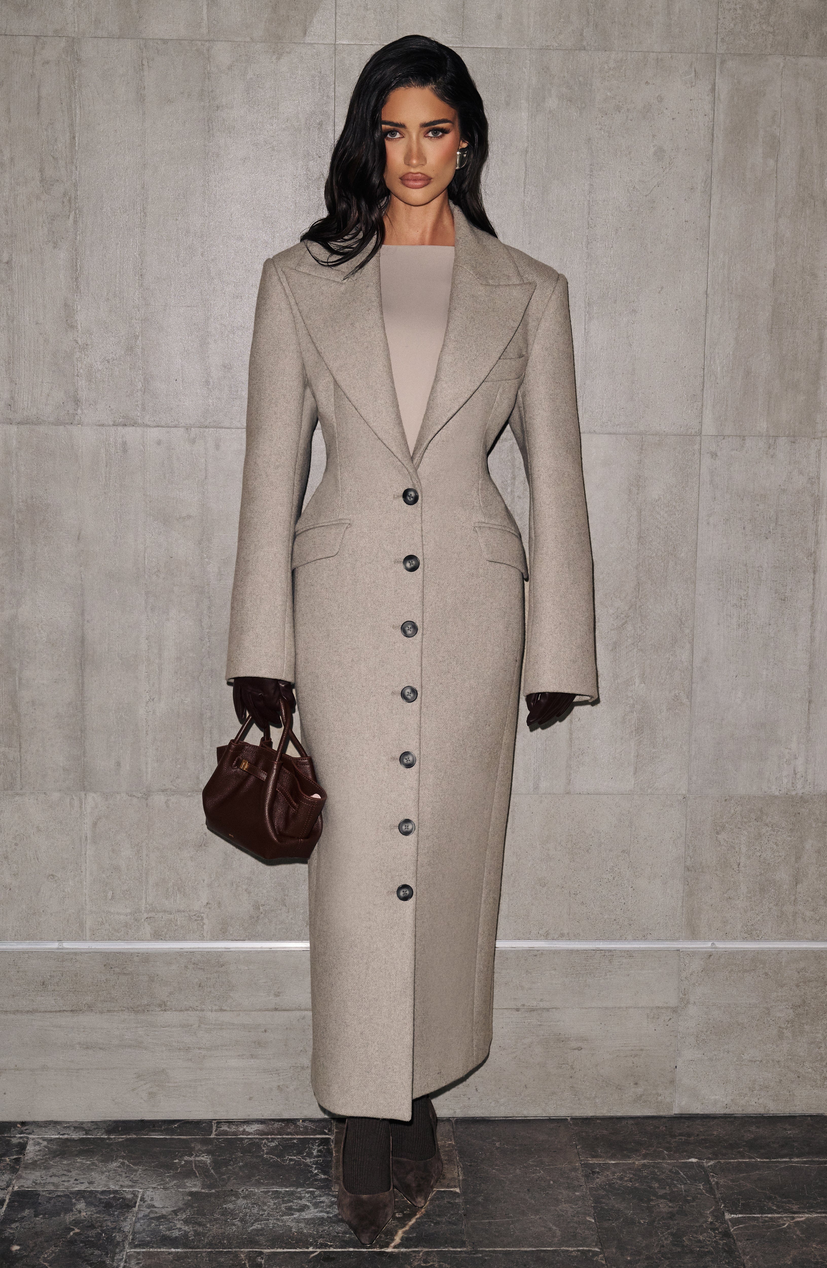 Manteau Ursula - Gris Clair