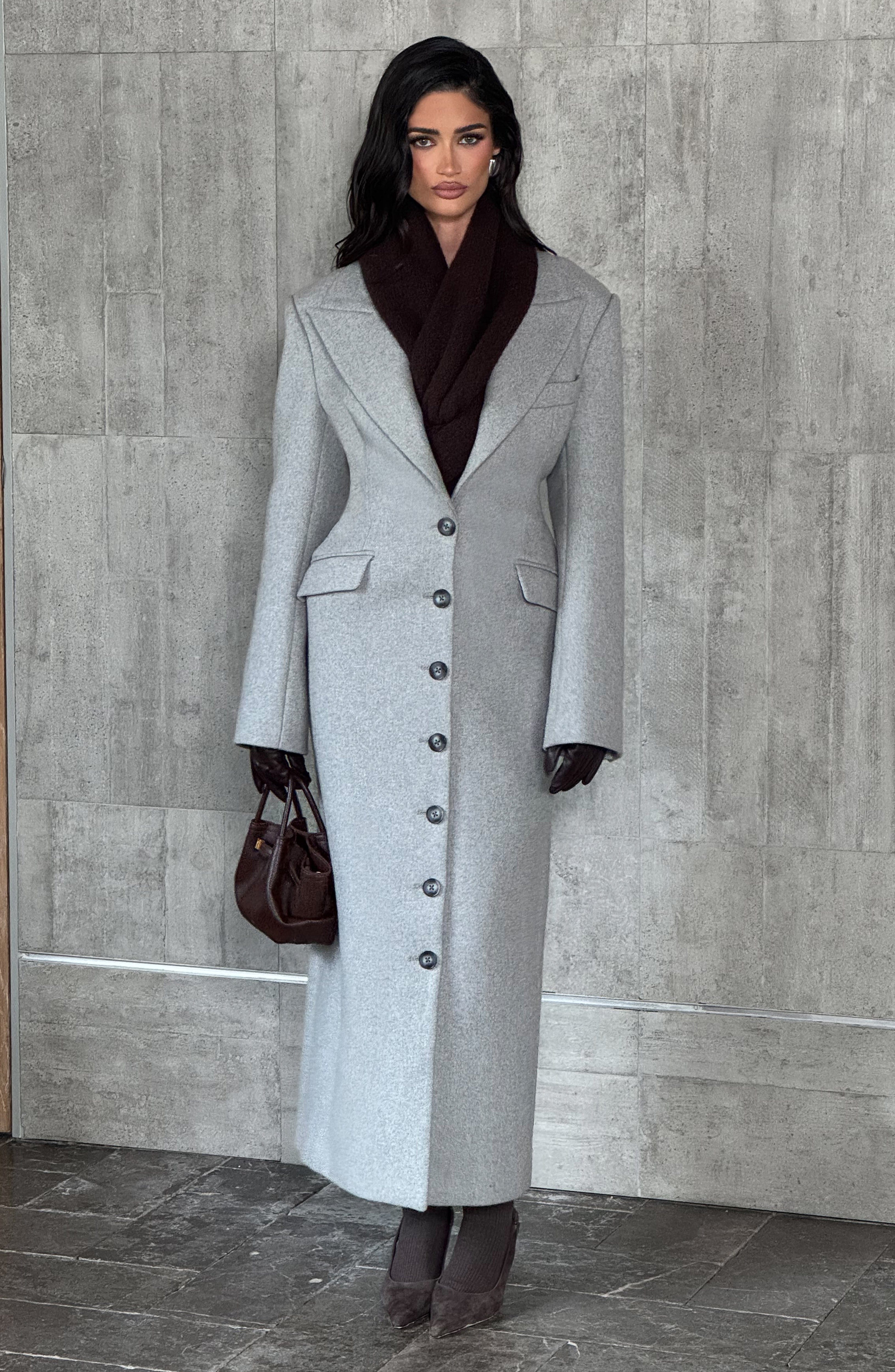 Manteau Ursula - Gris Clair