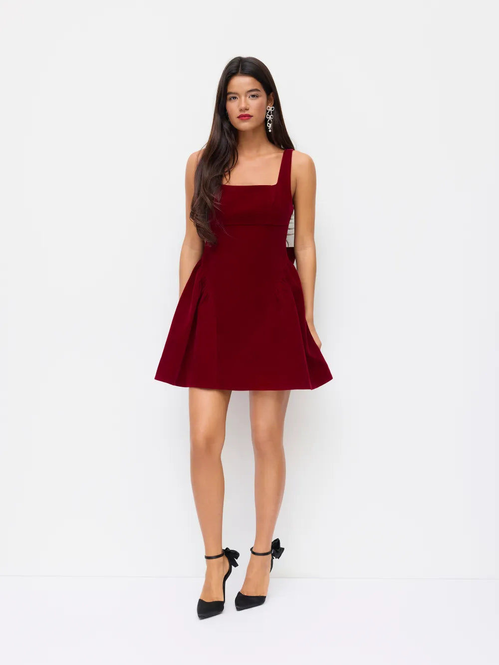 Robe Mini Velours de Saint-Valentin