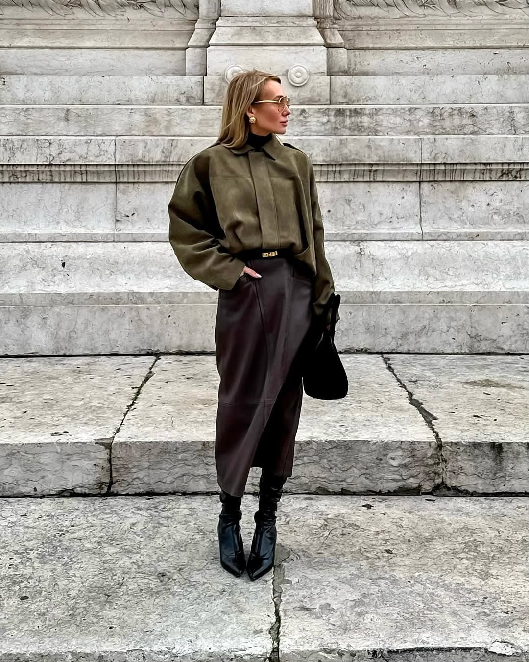 Fabiane | Veste Oversize en Suède pour Femmes – Chaude & Élégante