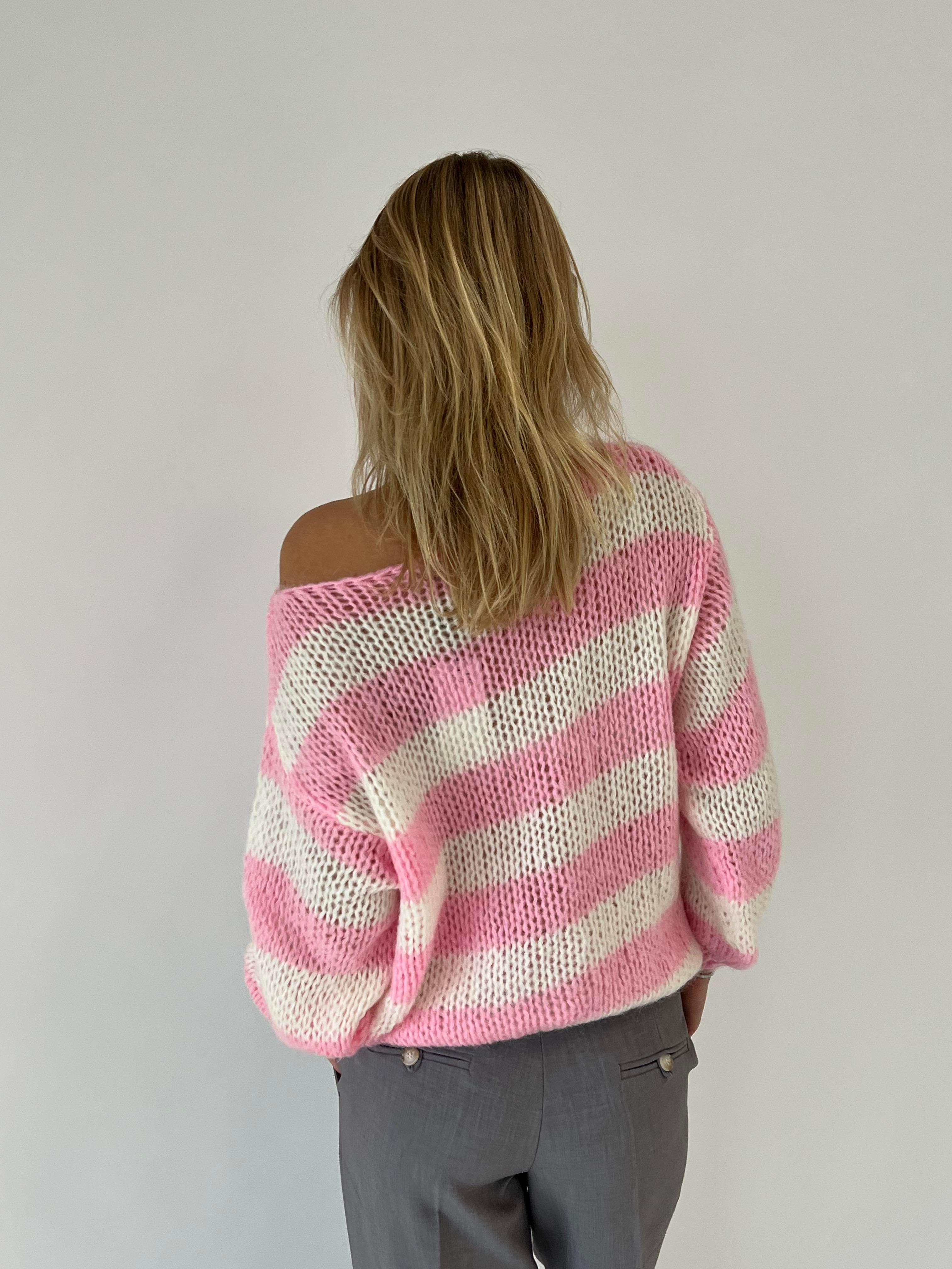 Evelina - Pull Rayé Tricoté