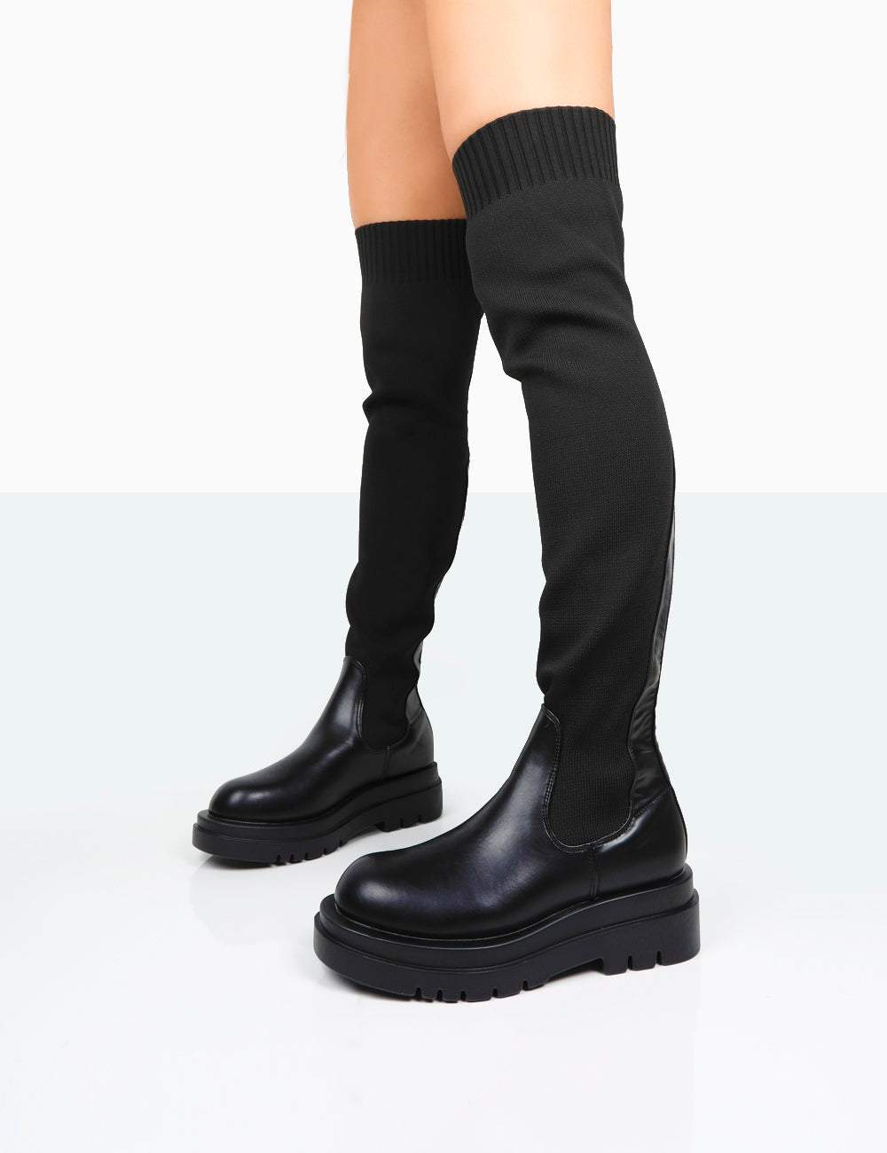 Anna - Bottes à Chaussettes au Dessus du Genou