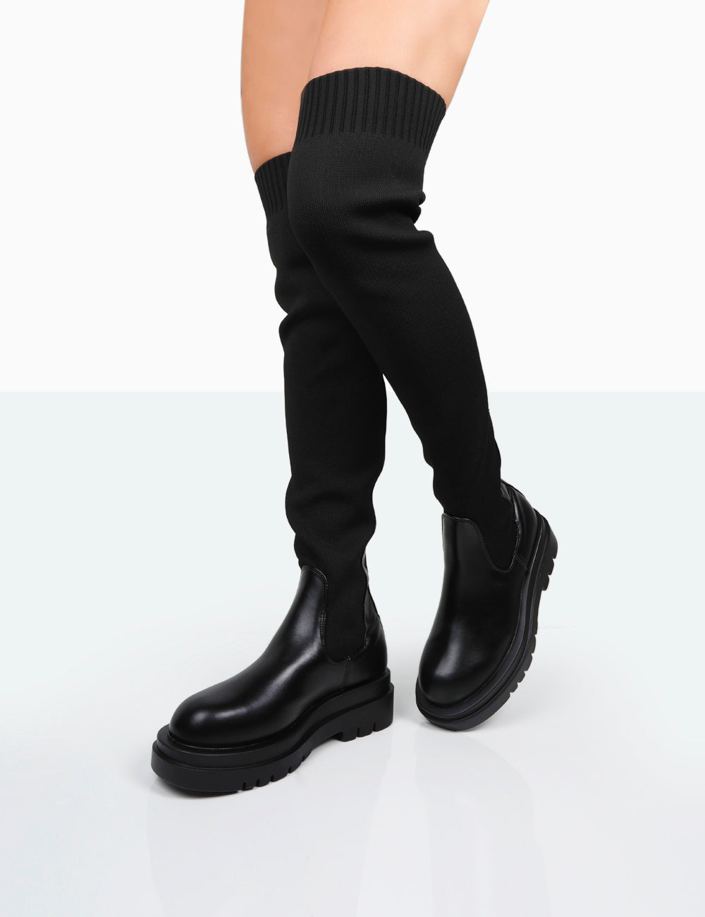 Anna - Bottes à Chaussettes au Dessus du Genou