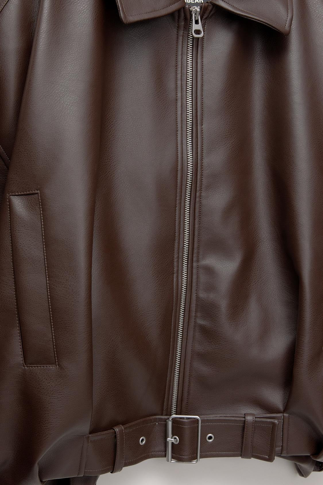 Veste en Cuir Celeste