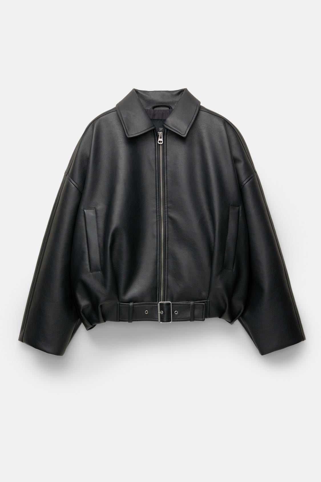 Veste en Cuir Celeste