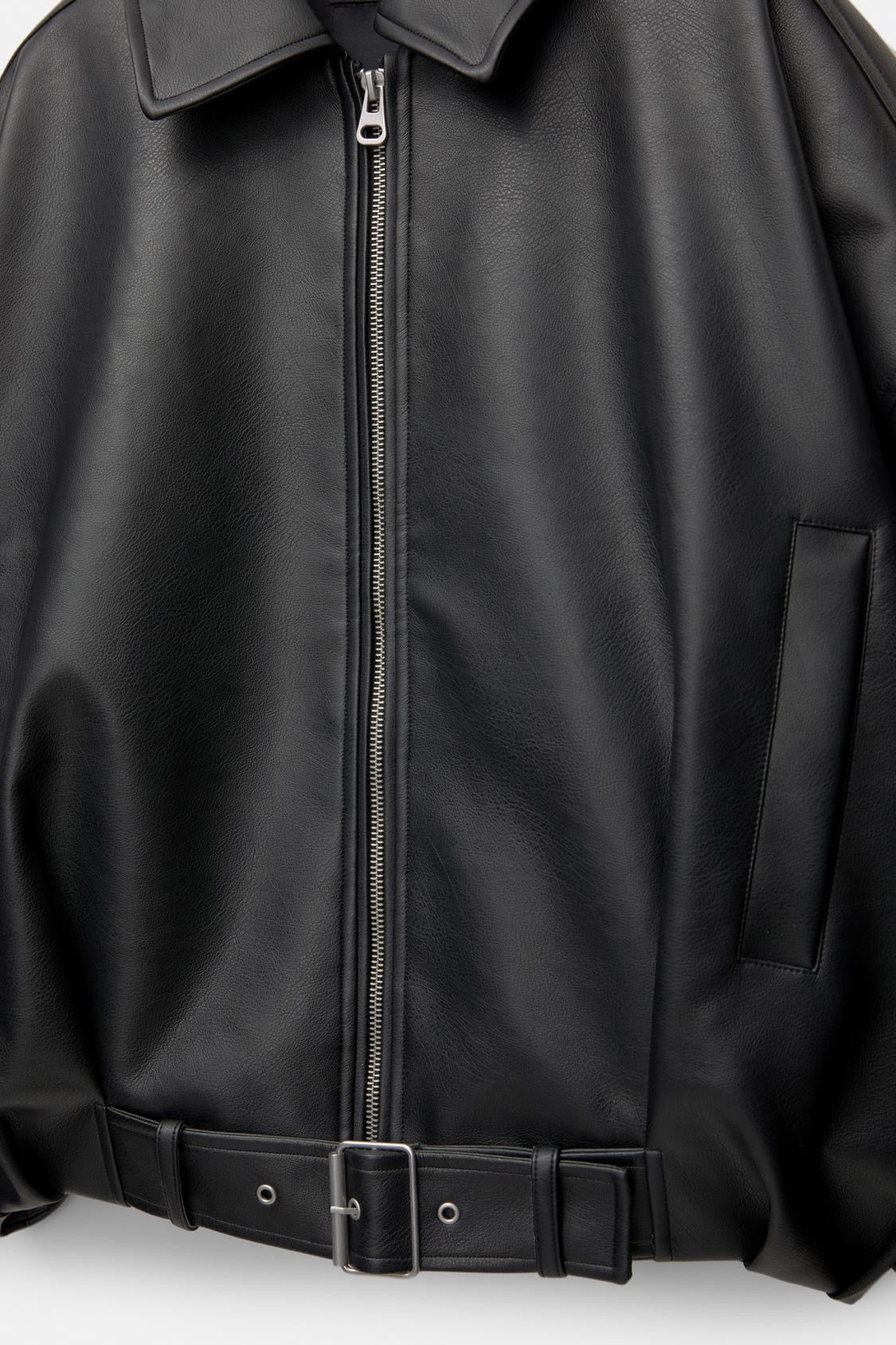 Veste en Cuir Celeste