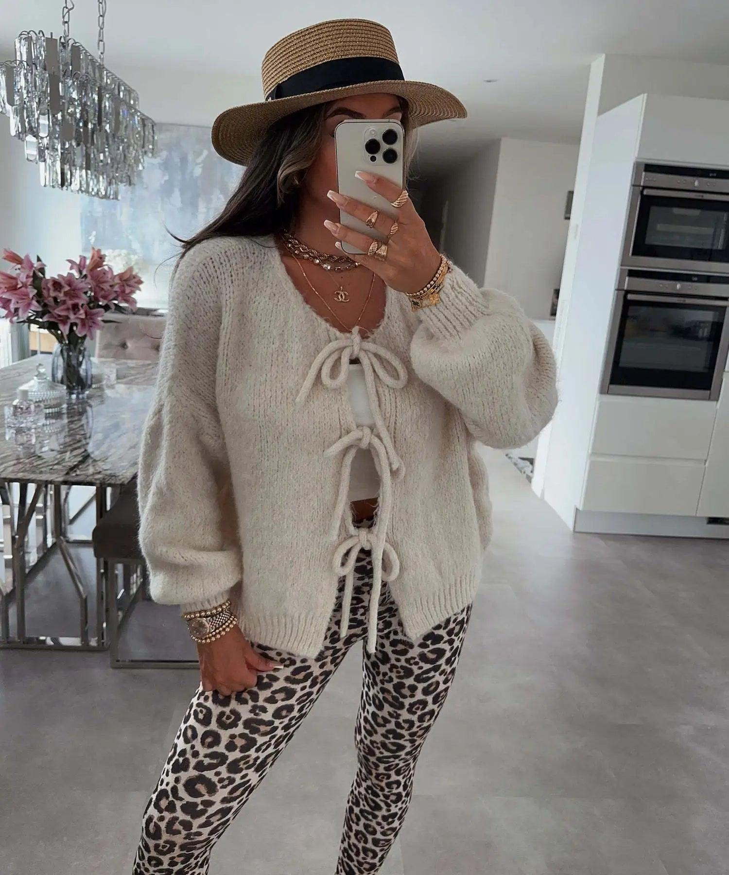 Adriana – Élégant cardigan d'automne