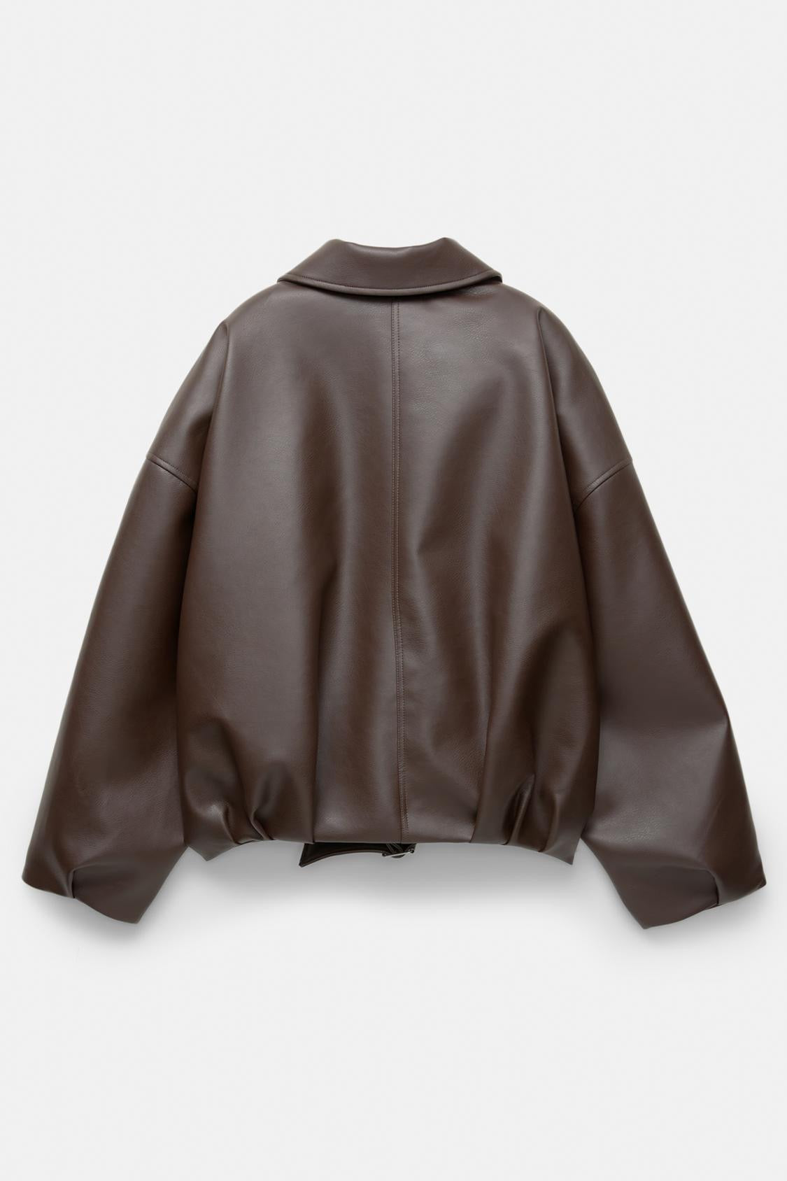 Veste en Cuir Celeste