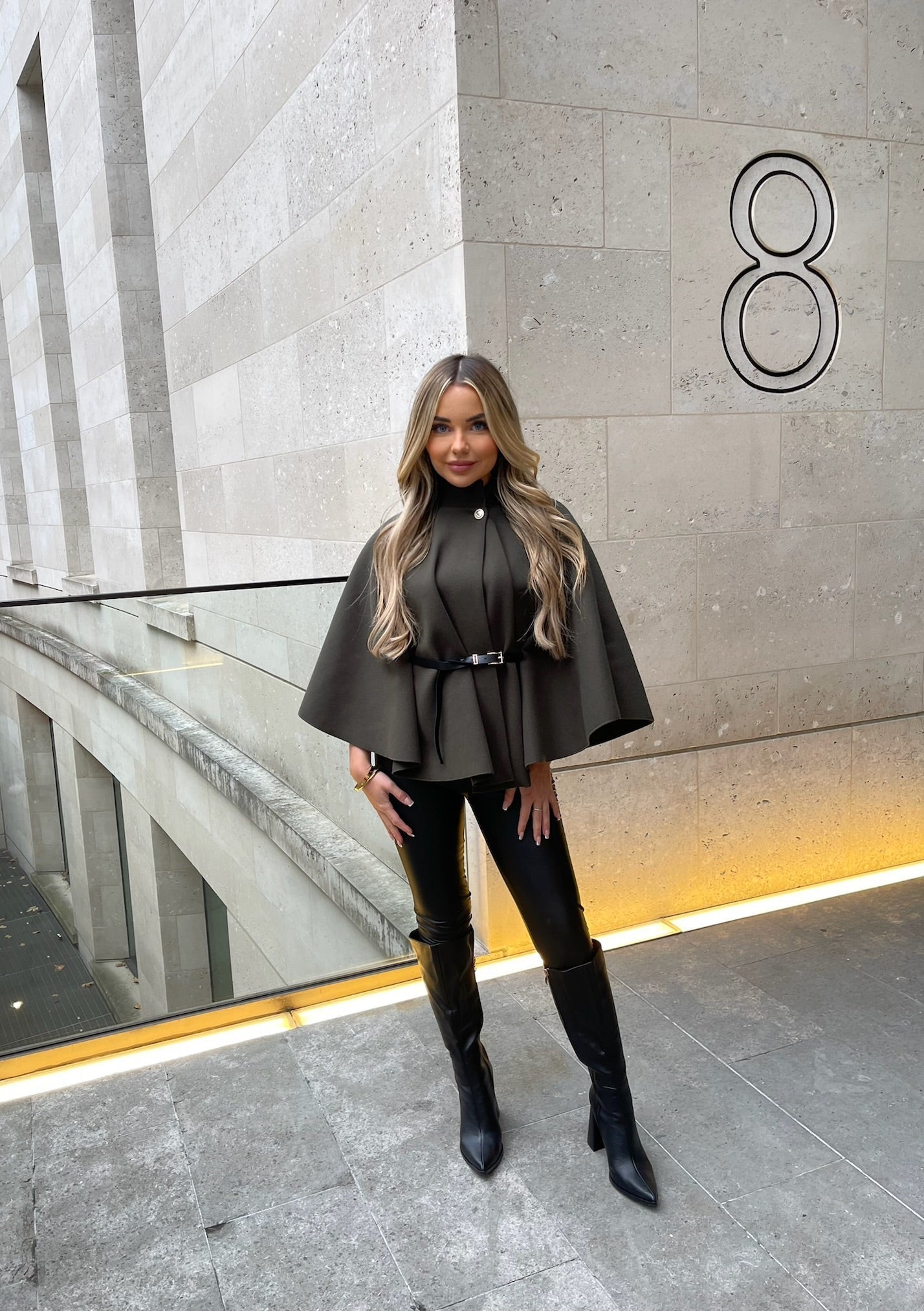 Camille - Poncho ceinturé