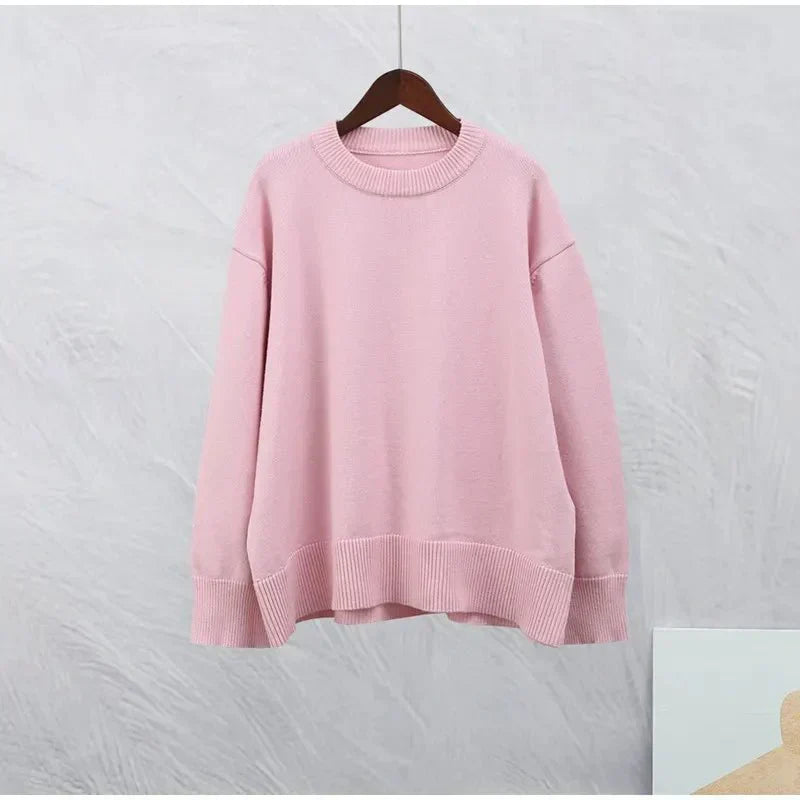 CLAIRE | PULL À MANCHES LONGUES ROSE