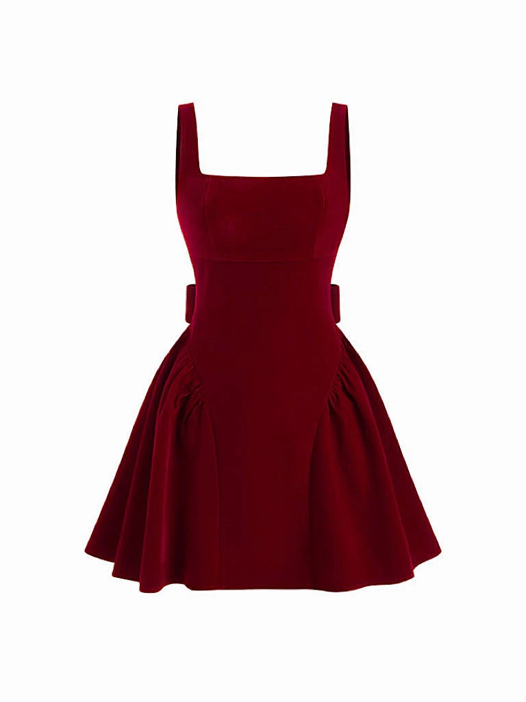 Robe Mini Velours de Saint-Valentin