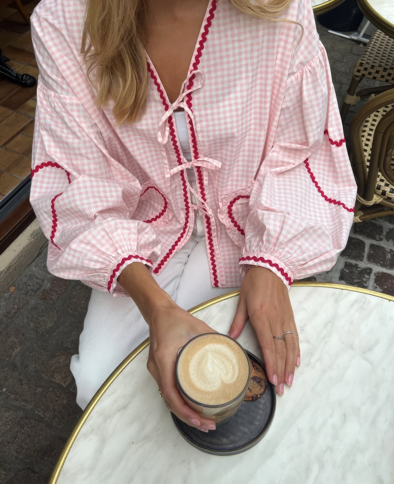 CHARLOTTE | TOP AVEC NOEUD MIGNON