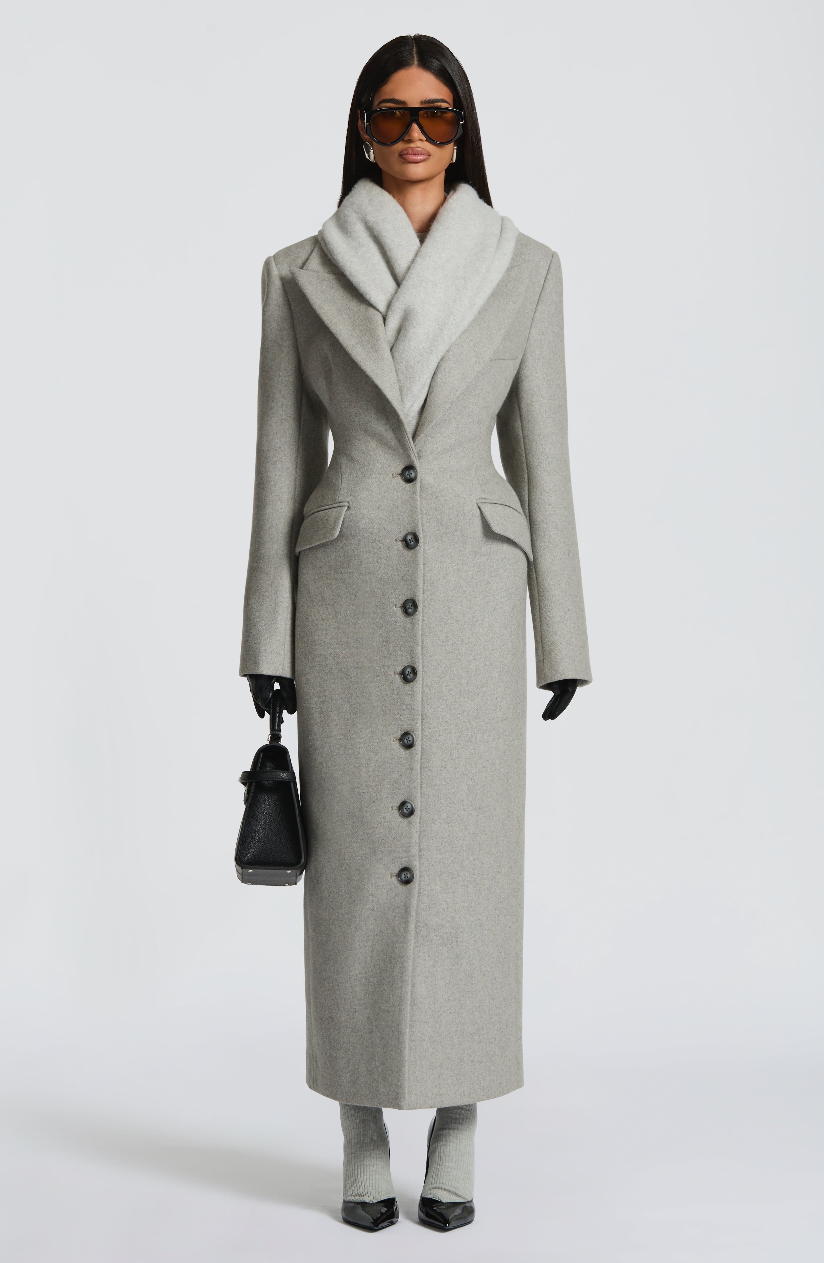 Manteau Ursula - Gris Clair