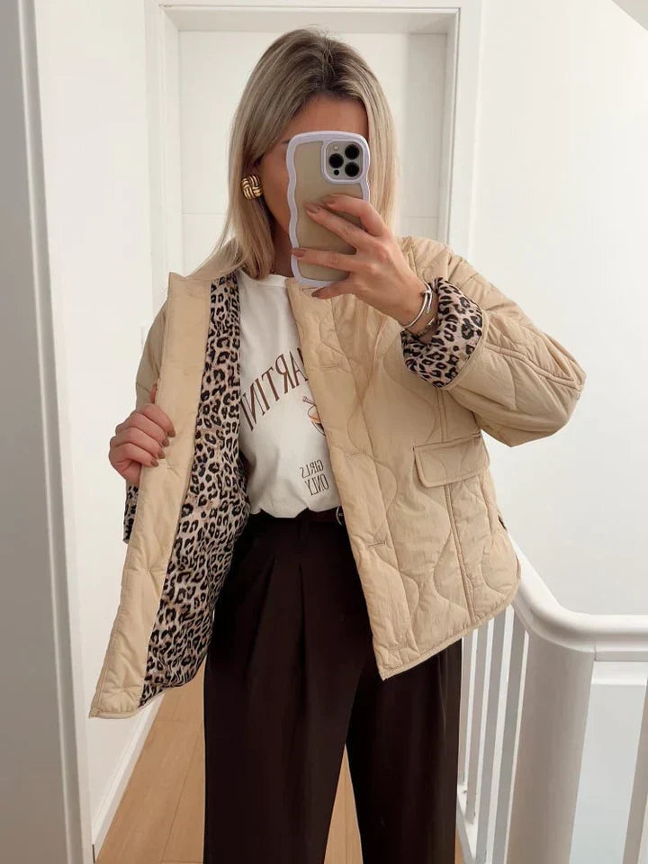 Leonne | Veste Luxe Imprimé Léopard